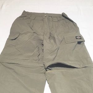 Guide Gear Mens Size L Convertible Length Cargo Pants to Shorts